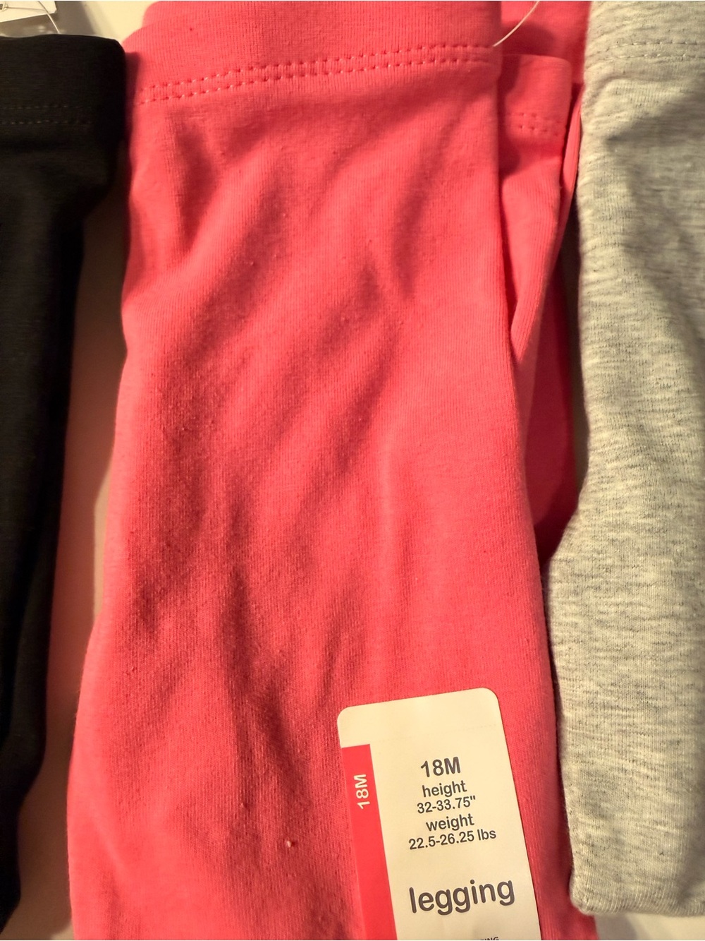 Girls' Soft Leggings Pack - Pink, Black, Gray & Floral biker short - Picture 4 of 13